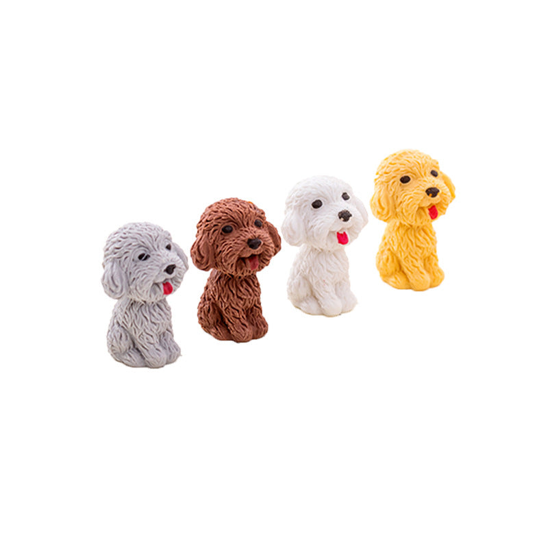 Crayon 3D en forme de chiot avec gomme