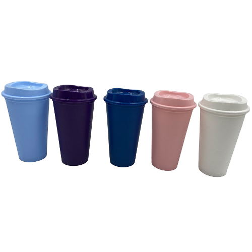 Vasos reutilizables para café de 500 ml