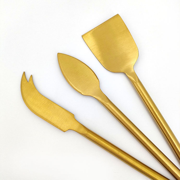 Ensemble de service de charcuterie en bois 4 pièces