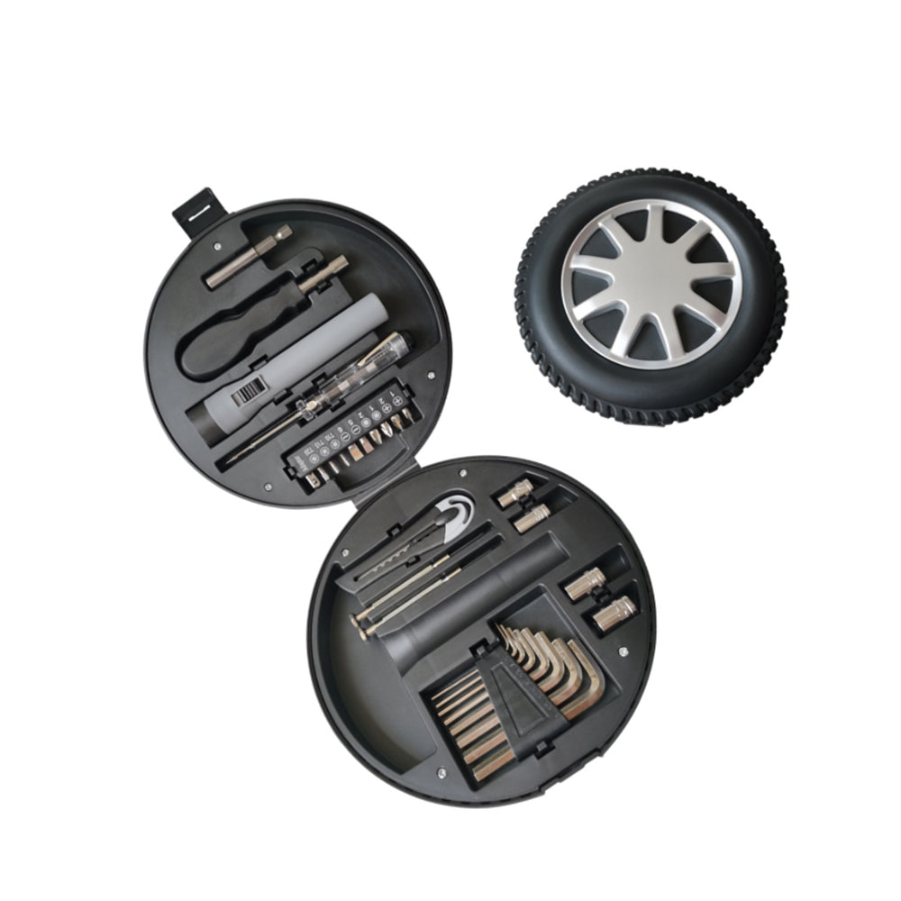 Tire-shaped Portable Multi-function Tool Kit