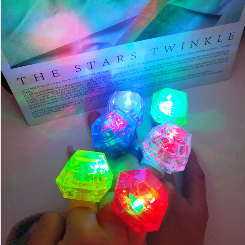 Bague en diamant éclairée par LED