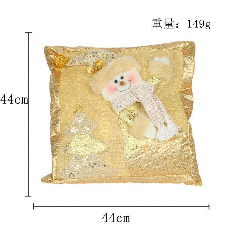 Coussin de Noël bonhomme de neige