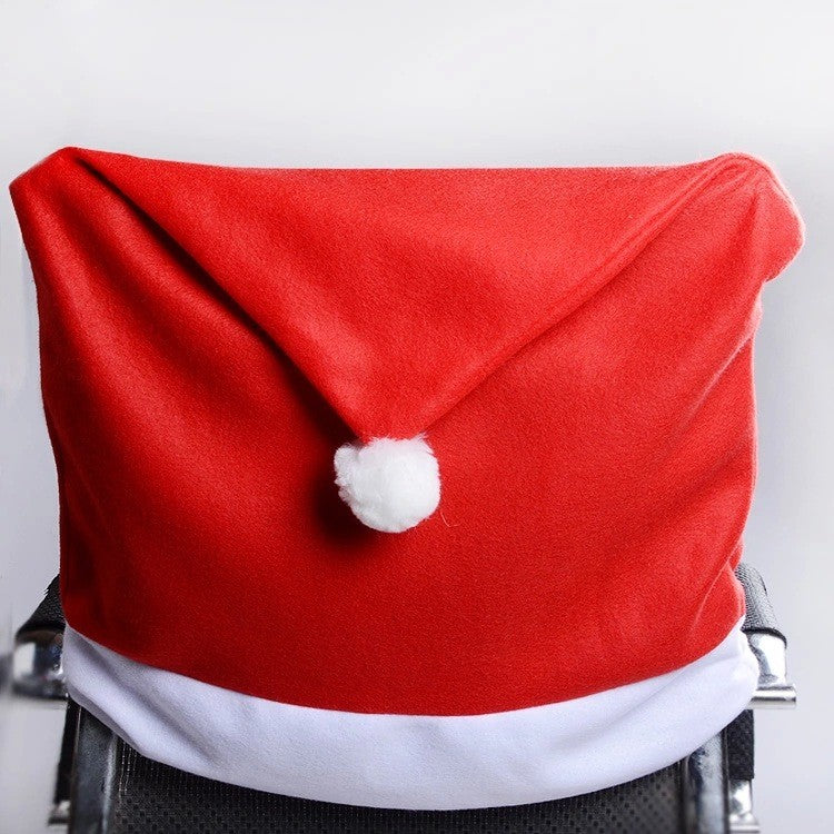 Chapeau de Noël avec chaise de table