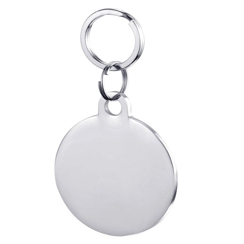 Étiquette ronde en métal