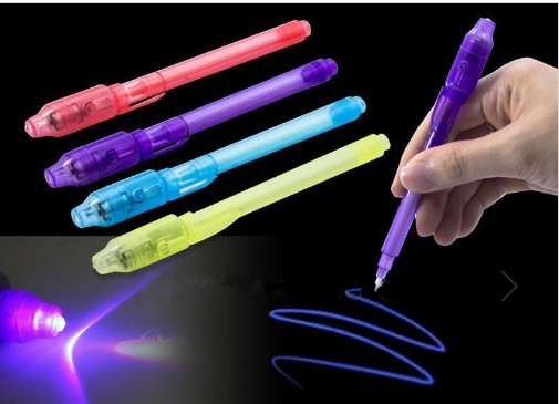 Stylo fluorescent invisible