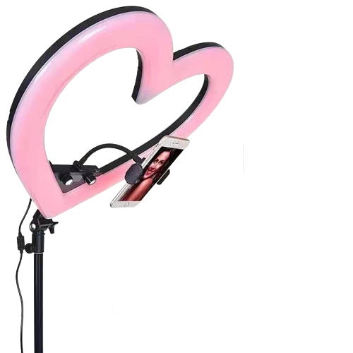 Lumière pour selfie en forme de cœur