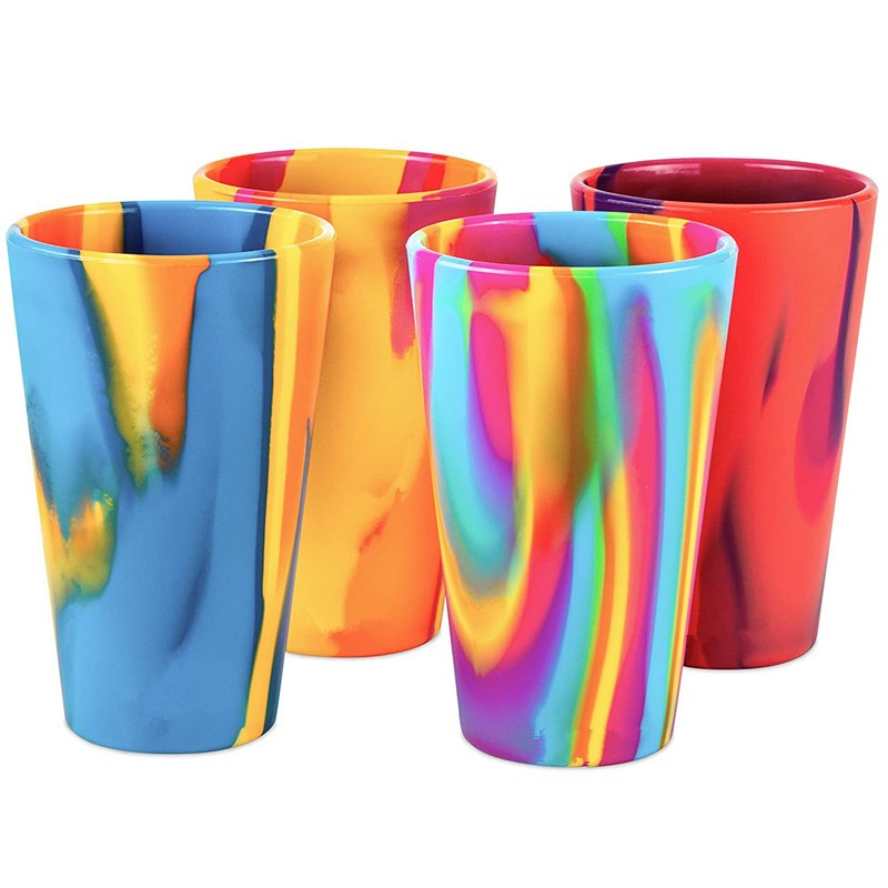 Tasse en silicone tie-dye
