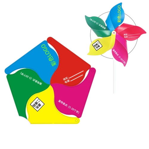 Moulin à vent en papier plastique