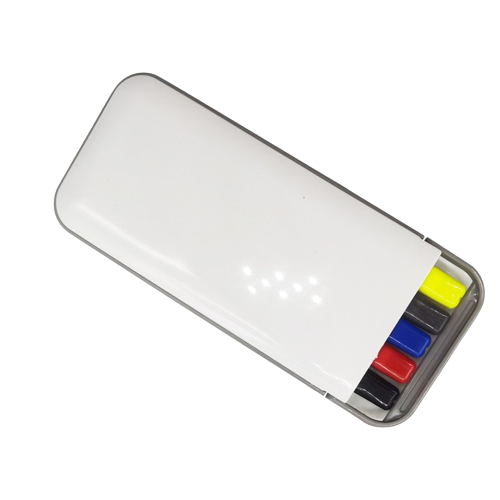 Ensemble stylo, crayon et surligneur arc-en-ciel