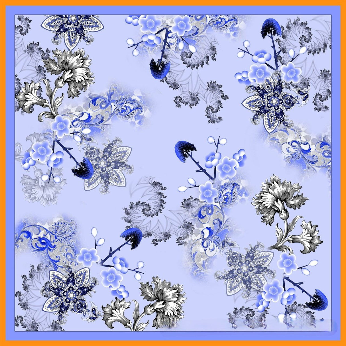 27inch Imitation Silk Scarf