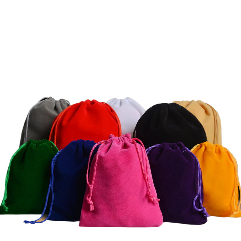 Sac en velours 8 x 6 pouces