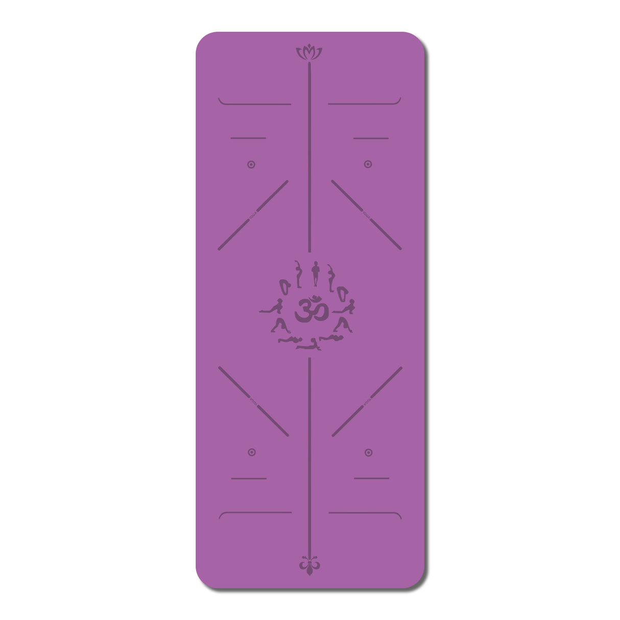 Tapis de yoga en caoutchouc PU