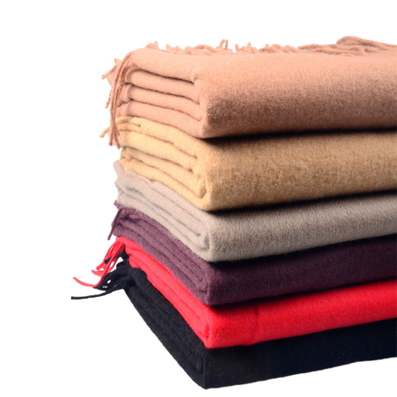 Écharpe en laine avec poches