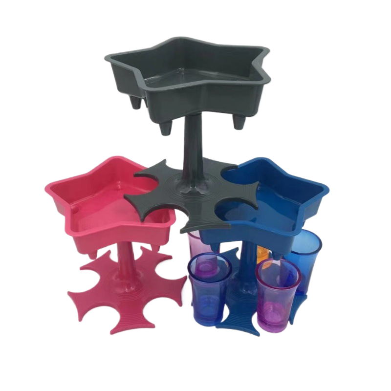 Distributeur et support pour 6 verres à liqueur