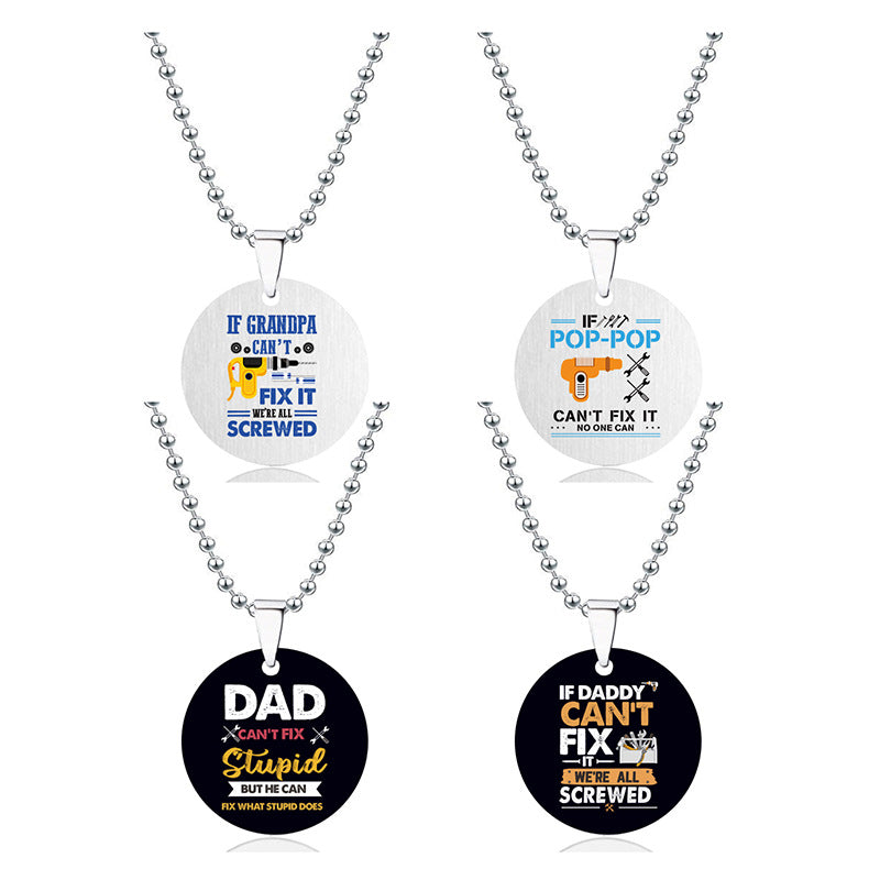 Collier rond en acier inoxydable