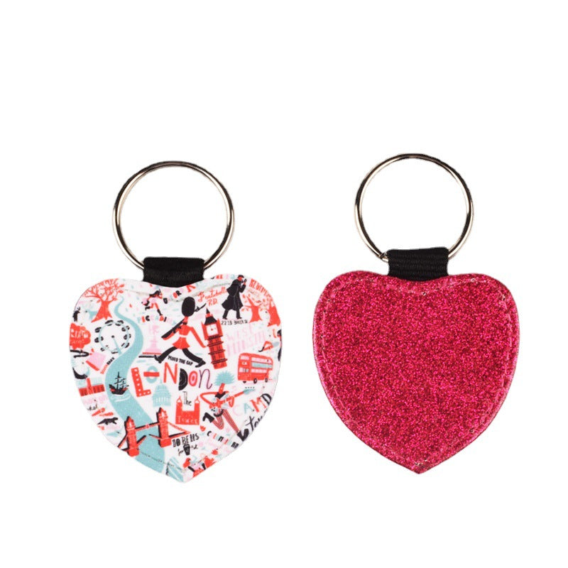 Porte-clés rétroéclairé en cuir synthétique