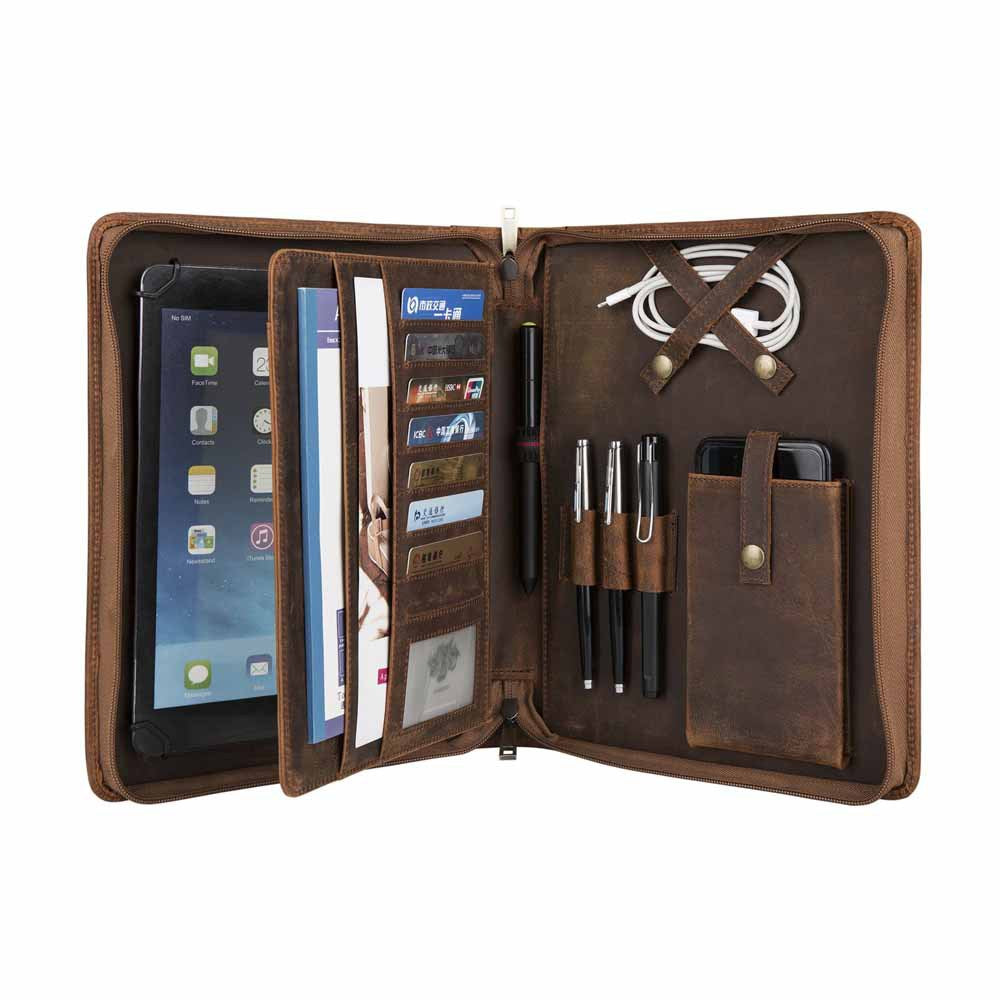 Housse de tablette zippée rétro pour entreprise