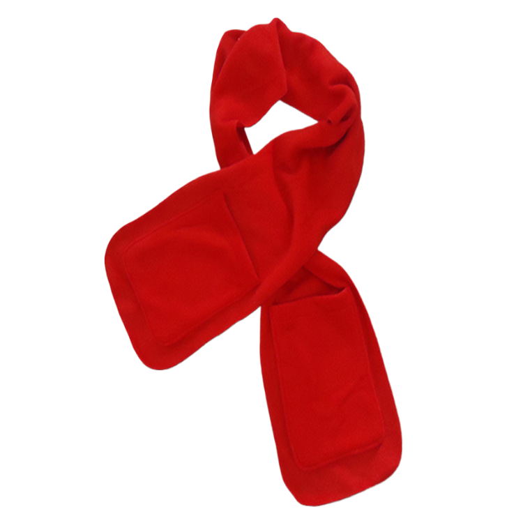 Écharpe en velours avec poches