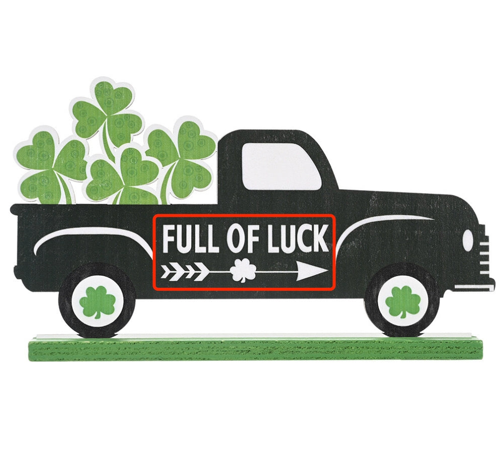 Décoration en bois en forme de camionnette