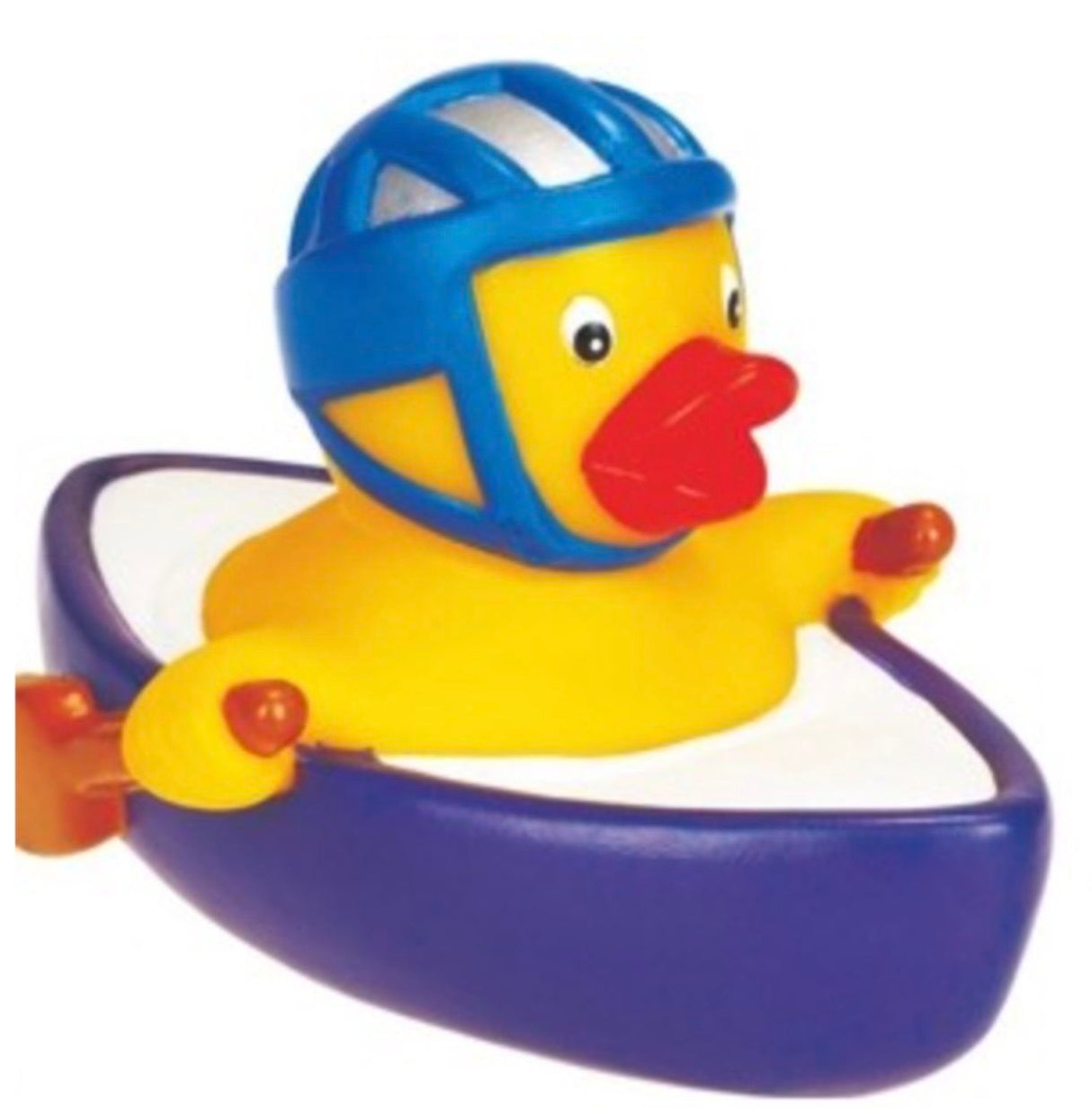Canard en caoutchouc dans un bateau