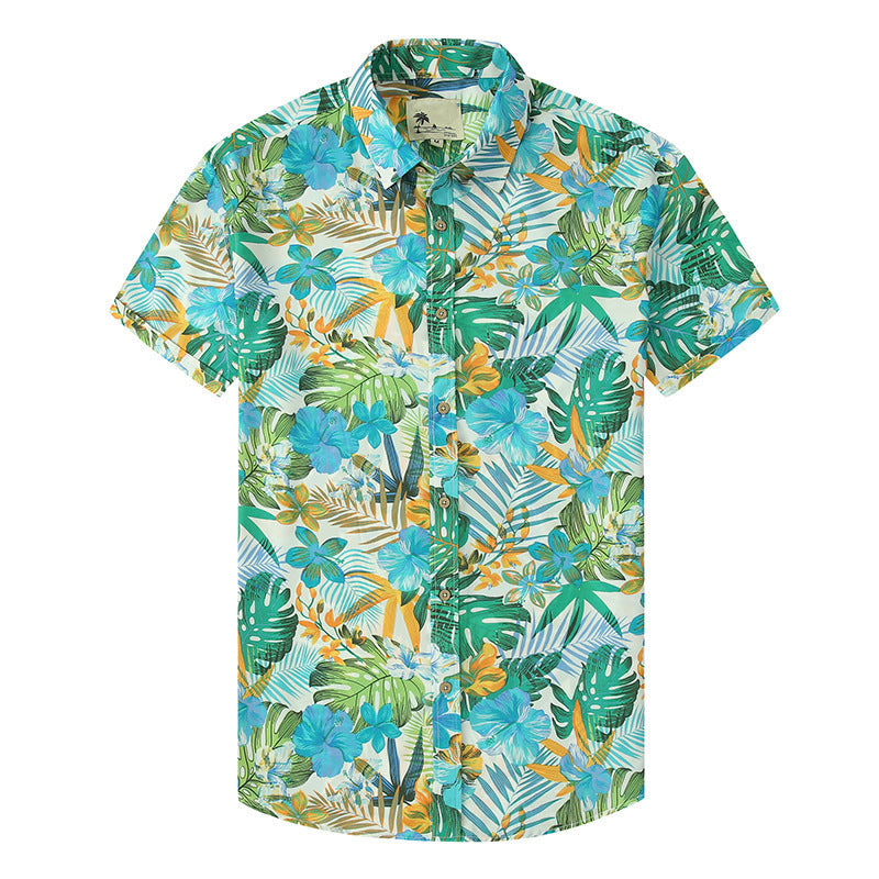 Chemise hawaïenne décontractée à fleurs