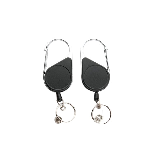 Porte-badge rétractable avec mousqueton