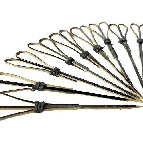 Brochette en bambou à cocktail en ciseaux