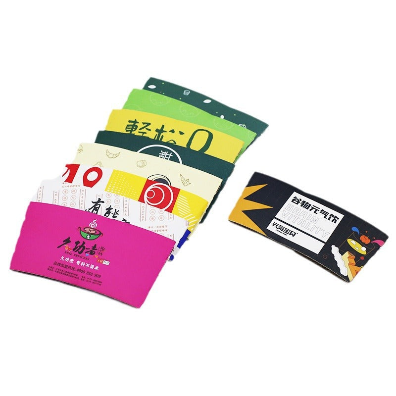 Tasse blanche de 12 oz avec manchon