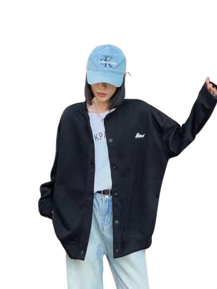 Veste bomber cardigan à boutons