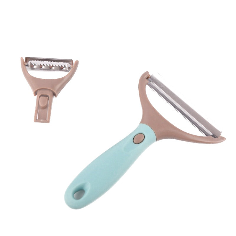 Ensemble de trois éplucheurs en acier inoxydable