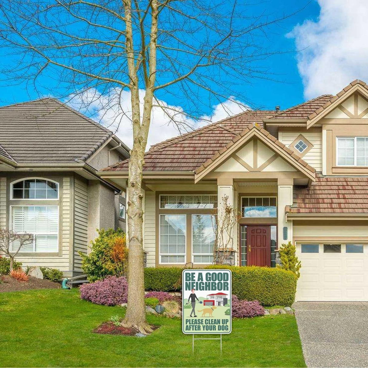 Panneau monté au sol