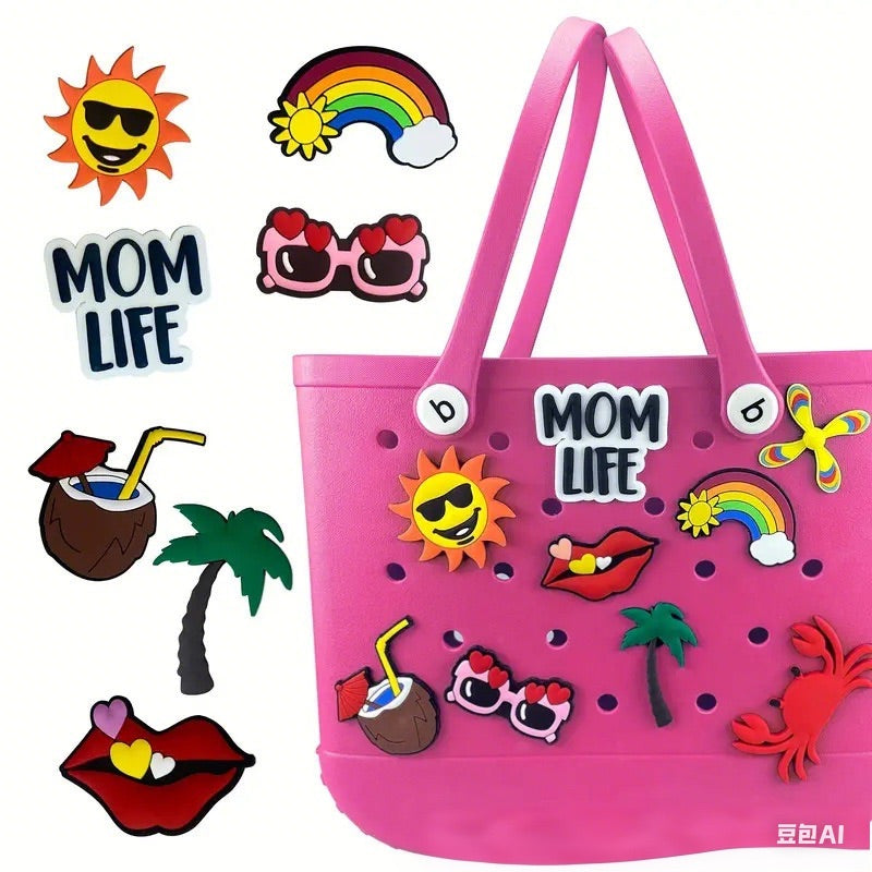 Pendentif sac de plage 1 pouce