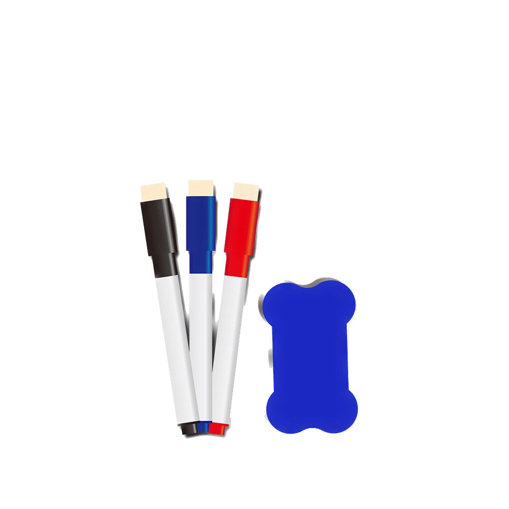 Tableau magnétique avec stylos et gomme