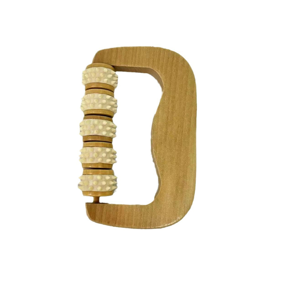 Masseur à manche courbé en bois