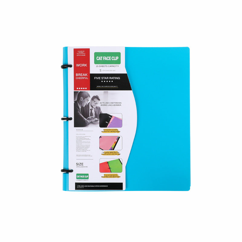 Chemise à feuilles mobiles à trois trous