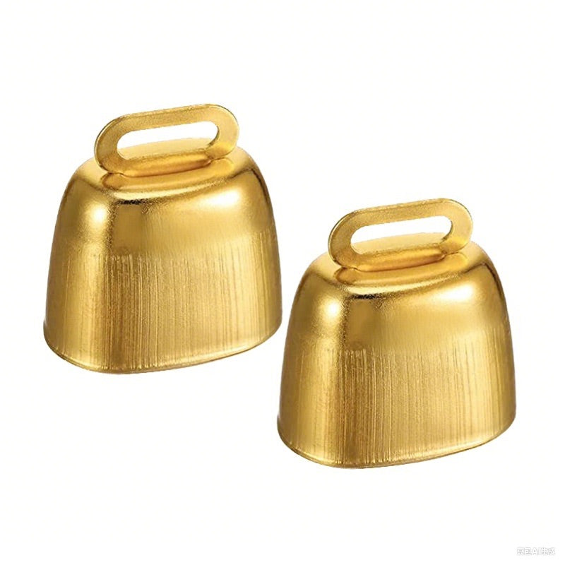 Cloche de vache dorée de 1,3 pouce