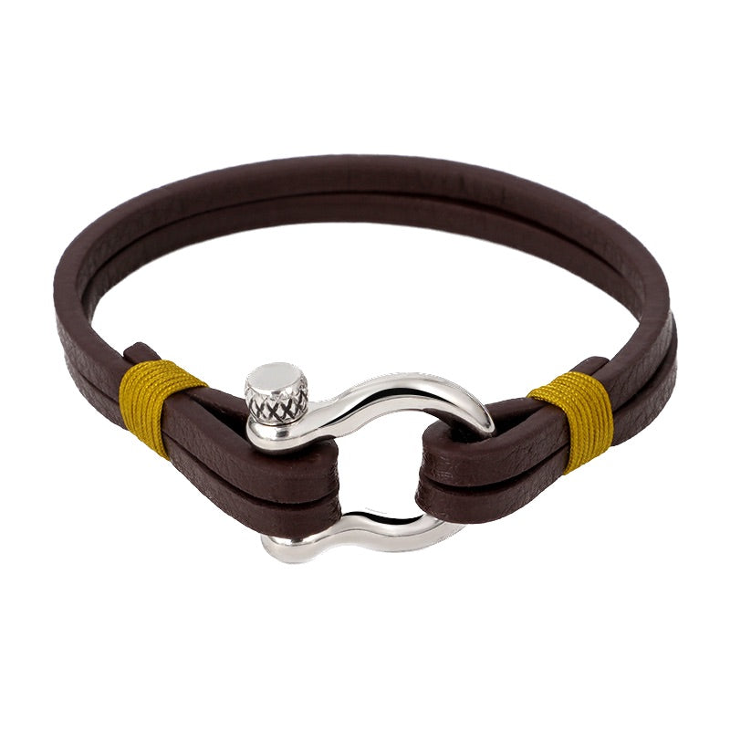 Bracelet corde en acier titane