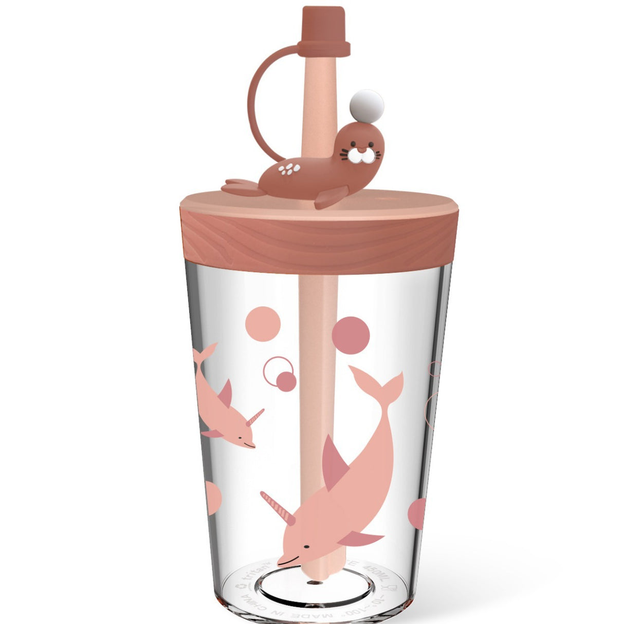 Cartoon Head Straw Cup