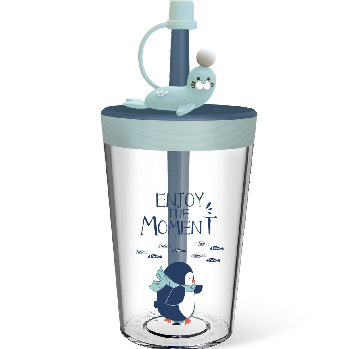 Cartoon Head Straw Cup