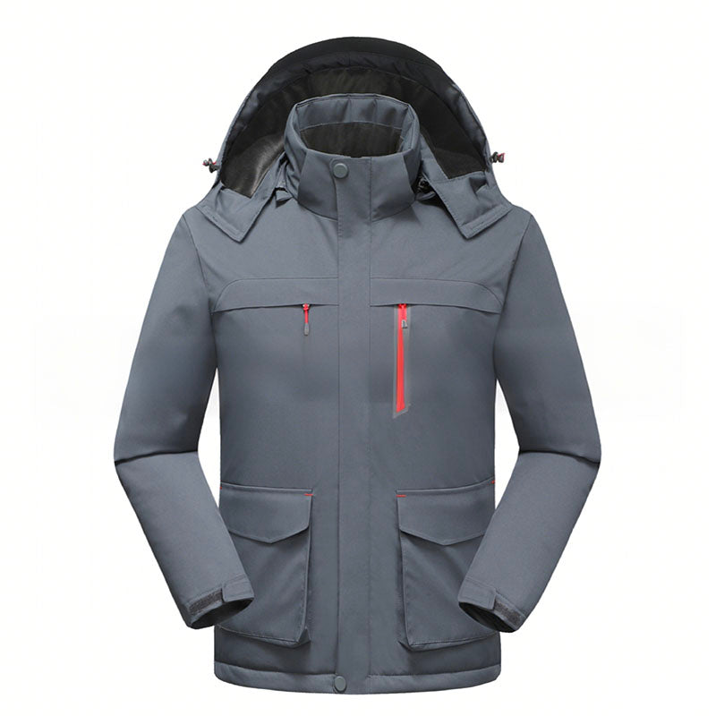 Men Intelligent Heating Three Zone Hard Shell Jacket