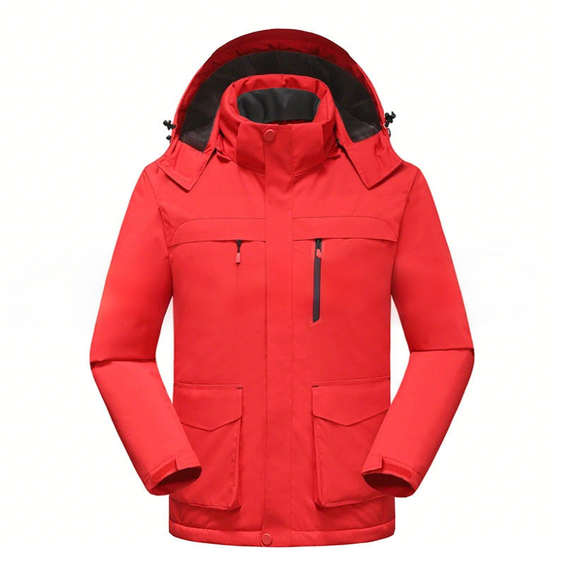 Men Intelligent Heating Three Zone Hard Shell Jacket