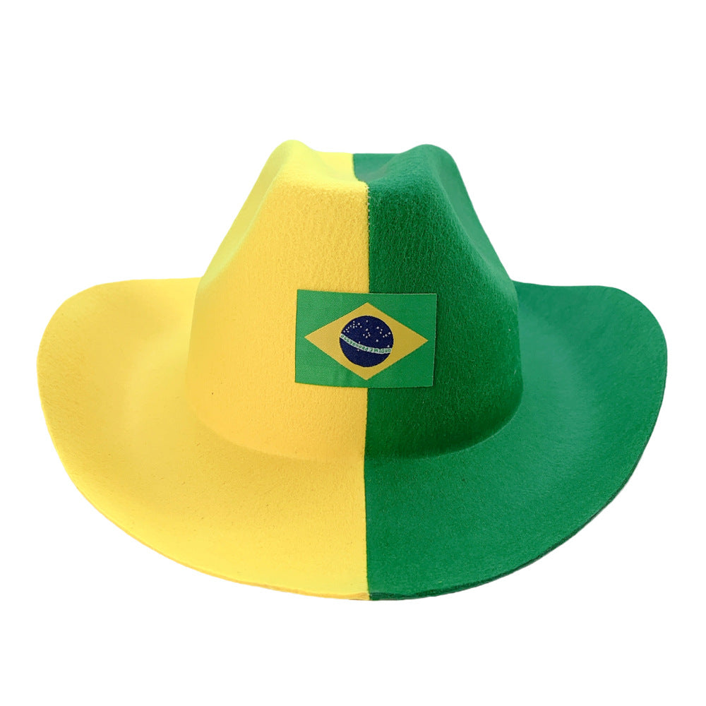 Football World Cup Cheer Cowboy Hat