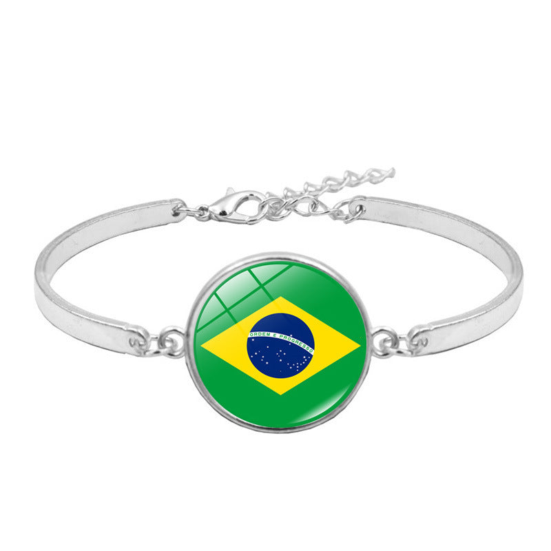 World Cup Cheer Metal Bracelet