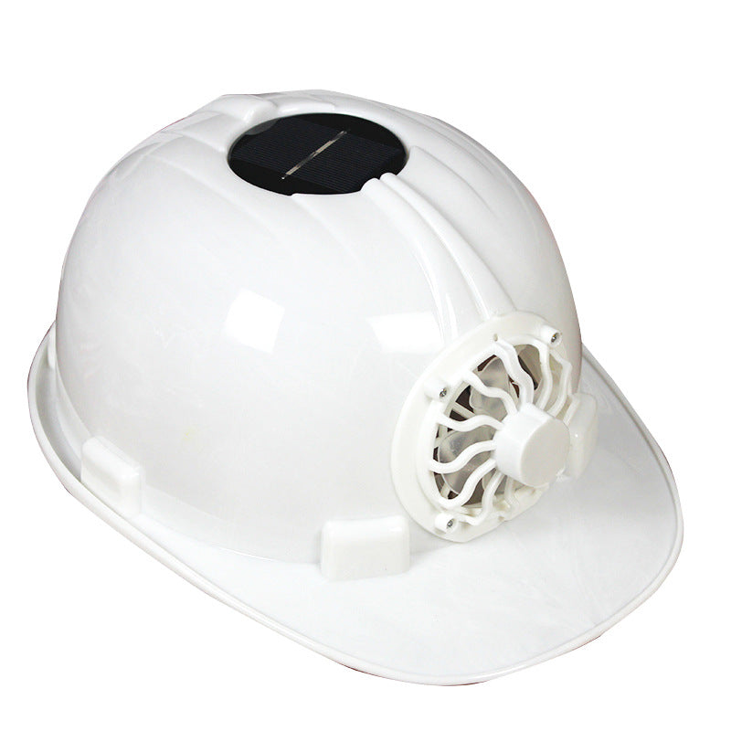 Solar Powered Cooling Fan Safety Helmet