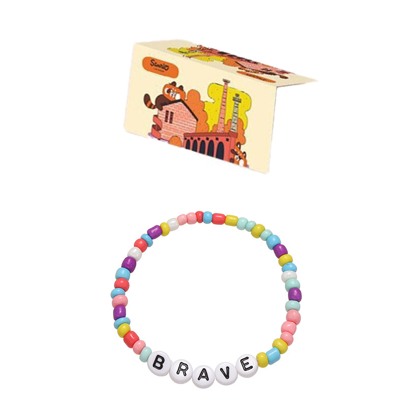 Card Packed Letter Bead Bracelet