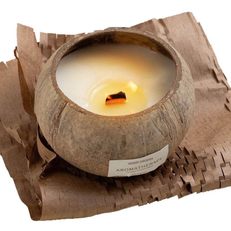 Coconut Shell Aromatherapy Scented Candle