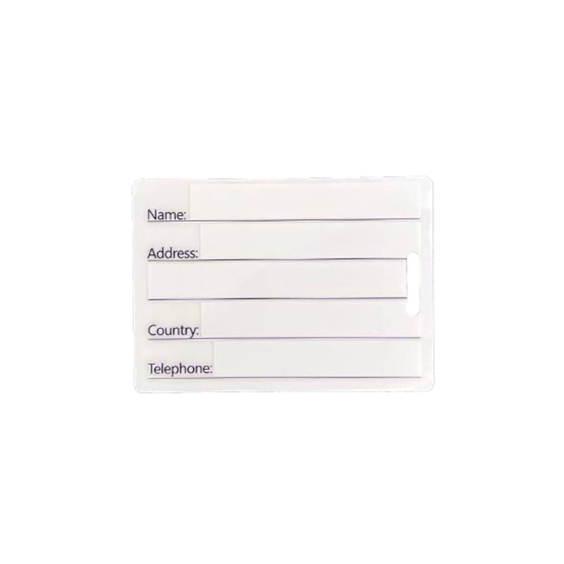 4x2.5 Inch Acrylic Luggage Tag