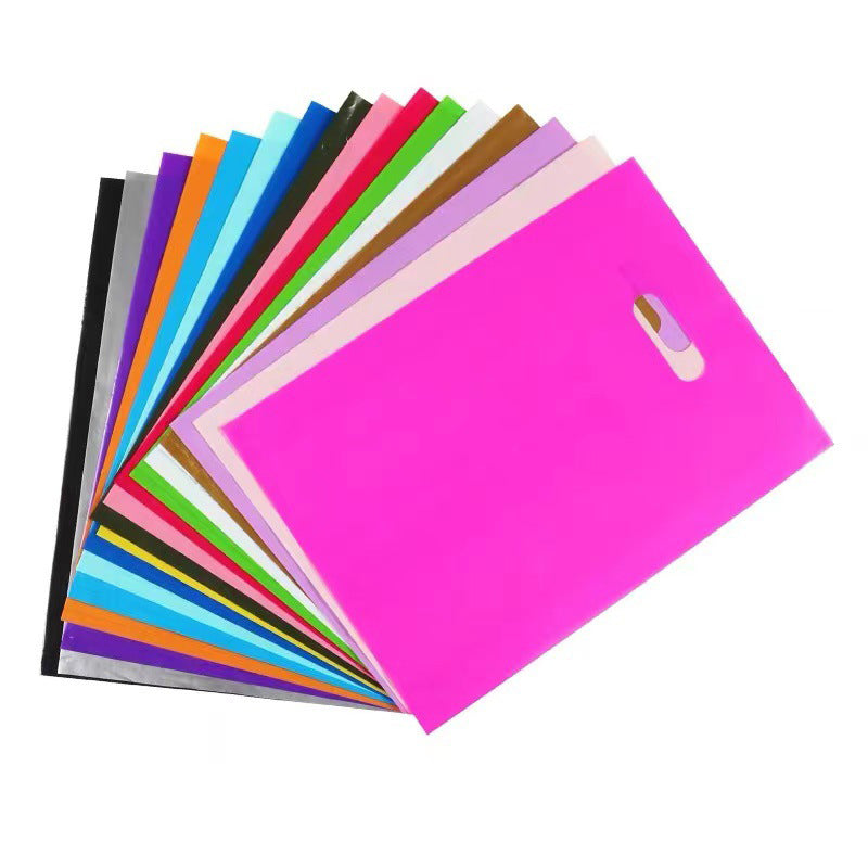 Die-cut Handle Plastic Merchandise Shopping Bag