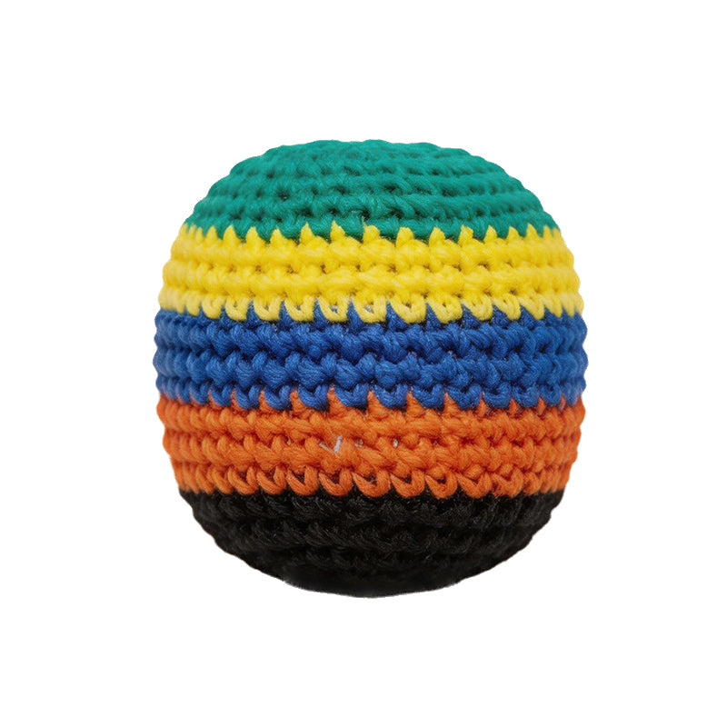 Hand Crochet Knitted Hacky Sack With Pellet Filling