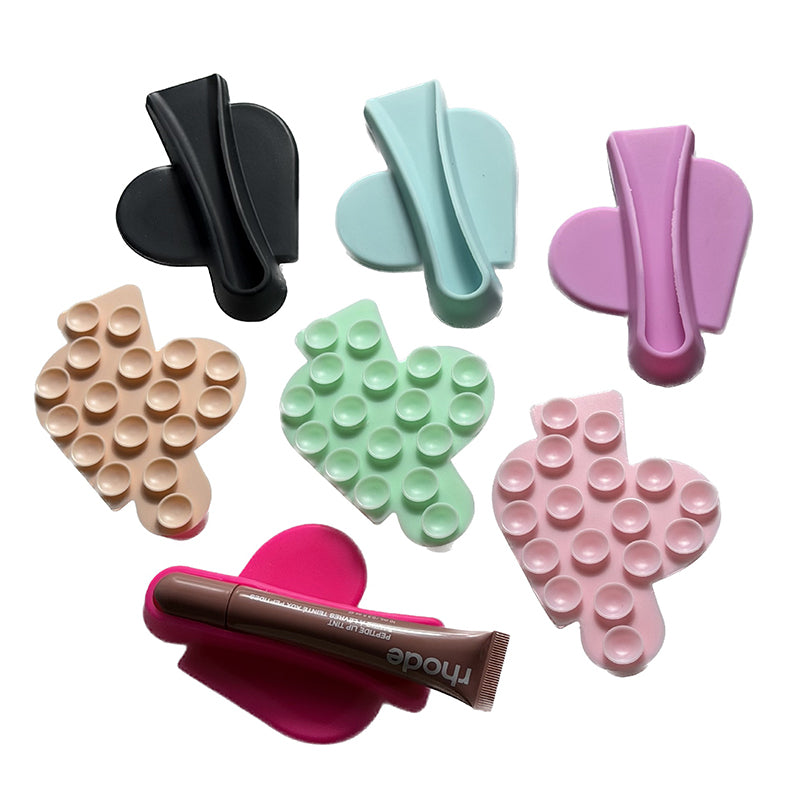 Heart Silicone Suction Phone Lip Gloss Holder Clip